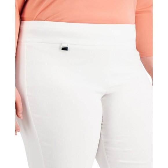 Alfani Women's Size 20WP Plus & Petite White Pull-On Skinny Dress Pants NWT - Picture 2 of 6